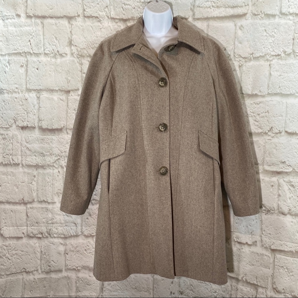 🐑Grey London Fog Wool Walking Cost Size LG🐑